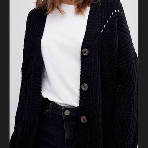 ASOS oversized chunky knit cardigan